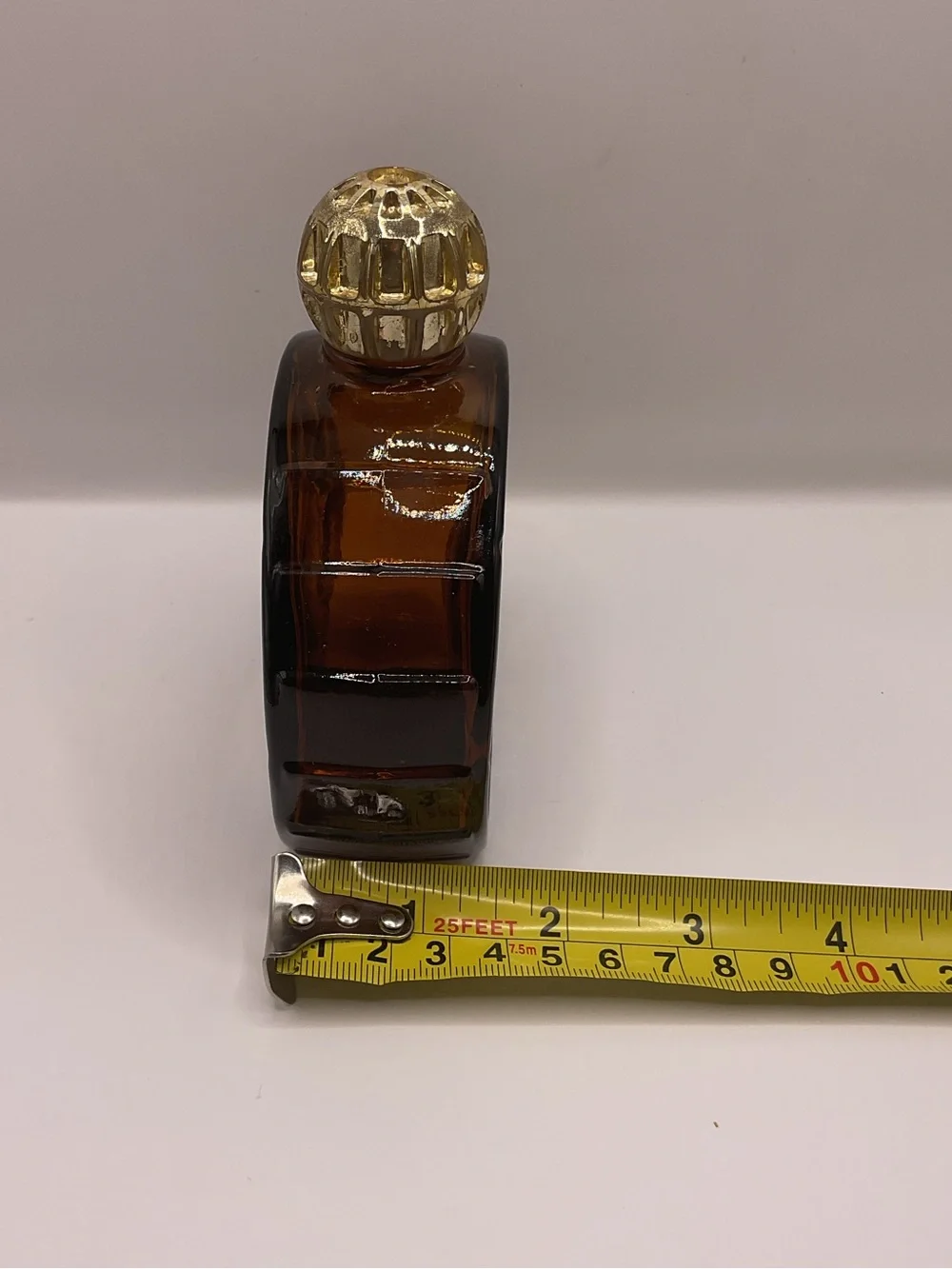 Vintage Stanley Empty Big Wheel All-Purpose Lotion Bottle Brown Glass - Picture 7 of 8